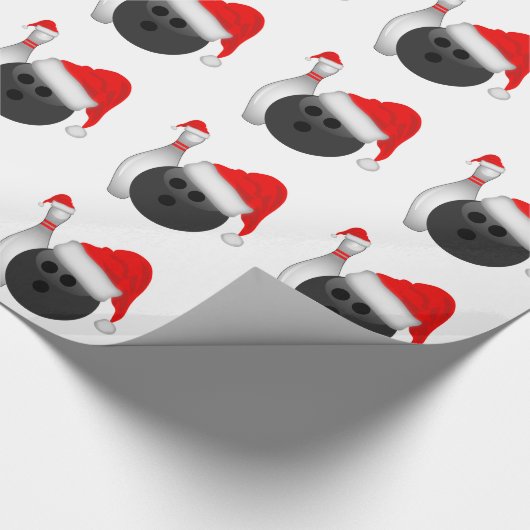 kerstbal en pan cadeaupapier (Hoek)