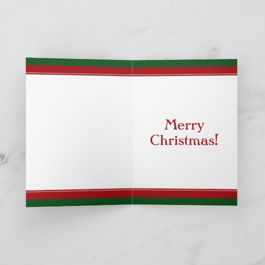 kerstbal en pan feestdagen kaart (Binnen)