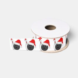 kerstbal en pan grosgrain lint