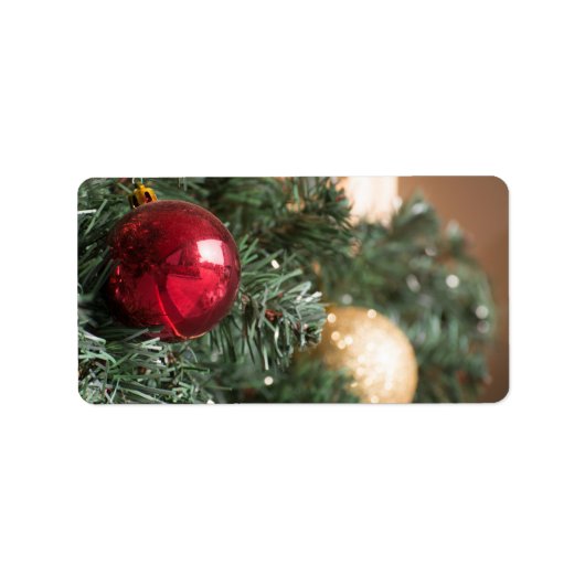 kerstbal etiket (Voorkant)