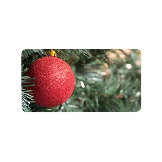 kerstbal etiket (Voorkant)