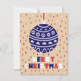 Kerstbal Feestdagenkaart