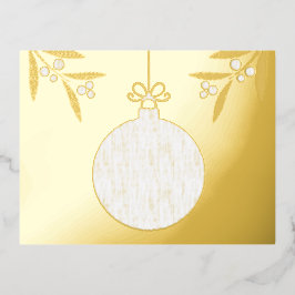 kerstbal folie feestdagen briefkaart