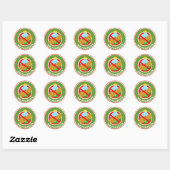 Kerstbal Geen Pinda's Stickers (Vel)