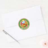 Kerstbal Geen Pinda's Stickers (Envelop)