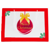 kerstbal groot cadeauzakje (Voorkant)