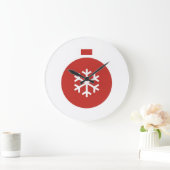 Kerstbal grote klok (Huis)