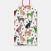kerstbal Honden Labels met cadeaus Cadeaulabel (Voorkant)