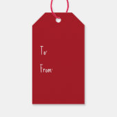 kerstbal Honden Labels met cadeaus Cadeaulabel (Achterkant)