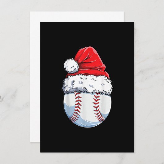 kerstbal honkbal kerstbal kerstkerstkerstkerstcade kaart (Voorkant / Achterkant)