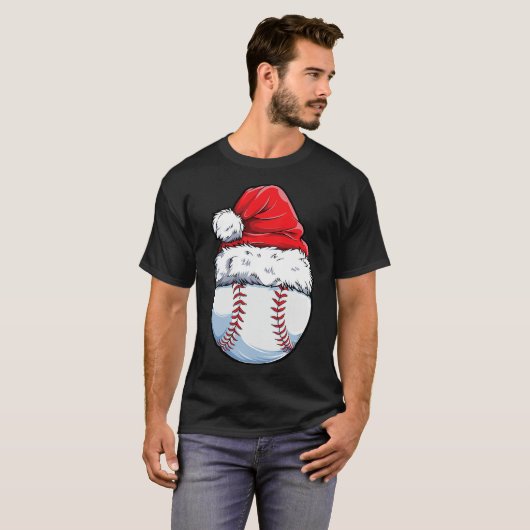 kerstbal honkbal kerstbal kerstkerstkerstkerstcade t-shirt (Voorkant volledig)