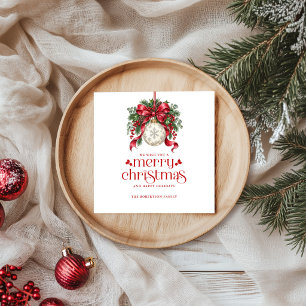 Kerstbal & Hulst Decoratie Servet