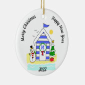 kerstbal Hut Keramisch Ornament (Rechts)