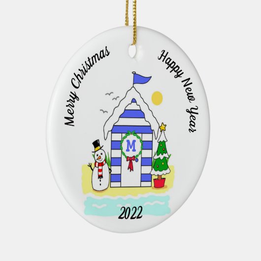 kerstbal Hut Keramisch Ornament (Rechts)
