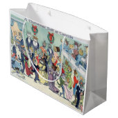 Kerstbal in Catville, Louis Wain Groot Cadeauzakje (Achterkant Gekanteld)