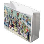 Kerstbal in Catville, Louis Wain Groot Cadeauzakje (Voorkant Gekanteld)