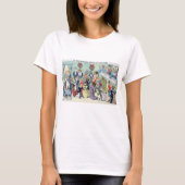 Kerstbal in Catville, Louis Wain T-shirt (Voorkant)