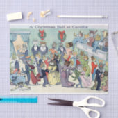 Kerstbal in Catville, Louis Wain Tissuepapier (Craft)