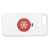 Kerstbal iPhone 8/7 Hoesje (Achterkant (Horizontaal))