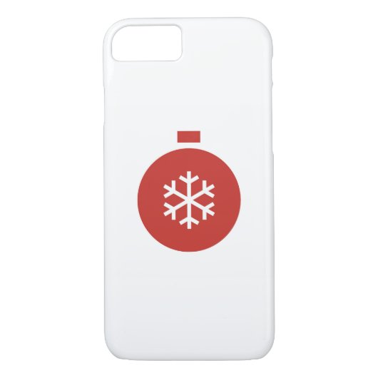 Kerstbal iPhone 8/7 Hoesje (Achterkant)