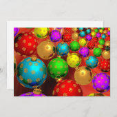 Kerstbal Jamboree Feestdagenkaart (Voorkant / Achterkant)