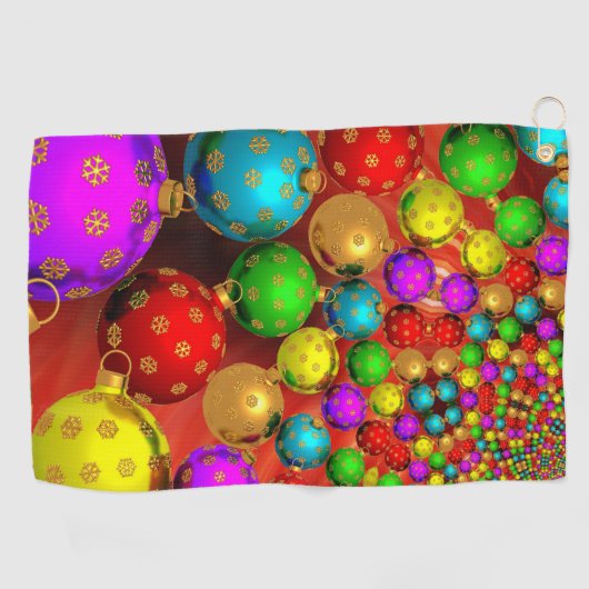 Kerstbal Jamboree Golfhanddoek (Horizontaal)