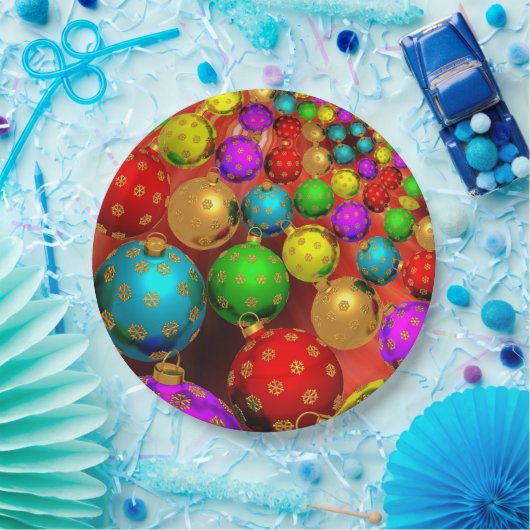 Kerstbal Jamboree Papieren Bordje (Feest)