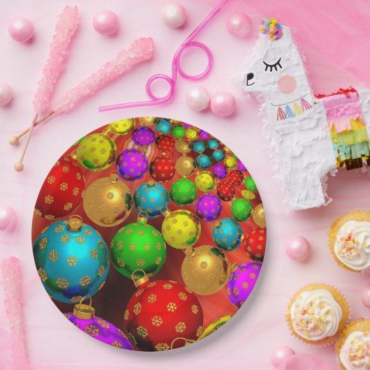 Kerstbal Jamboree Papieren Bordje (Feest)