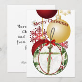 Kerstbal Kaart (Voorkant / Achterkant)