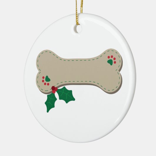 kerstbal keramisch ornament (Links)