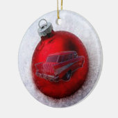 kerstbal keramisch ornament (Links)
