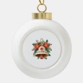 kerstbal keramische bal ornament (Voorkant)