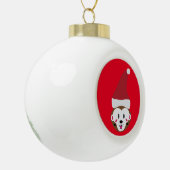 Kerstbal kerstbal. keramische bal ornament (Links)