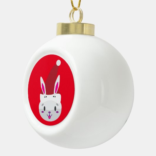 Kerstbal kerstbal keramische bal ornament (Rechts)