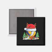 Kerstbal kerstbal kerstbal rendierbomen magneet (Voorkant / Achterkant)