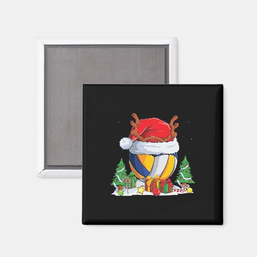 Kerstbal kerstbal kerstbal rendierbomen magneet (Voorkant / Achterkant)