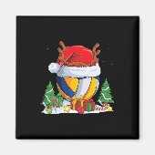 Kerstbal kerstbal kerstbal rendierbomen magneet (Voorkant)