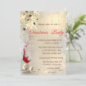 Kerstbal, kerstfeest van Red Wine Corporated Kaart (Staand voorkant)