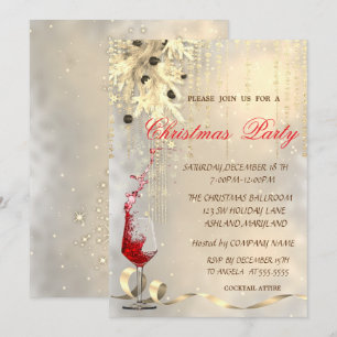 Kerstbal, kerstfeest van Red Wine Corporated Kaart