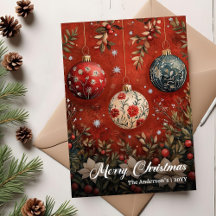 Kerstbal Kerstkaart Elegant