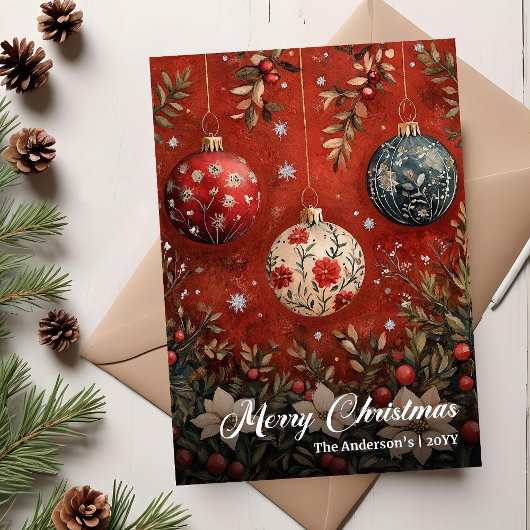 Kerstbal Kerstkaart Elegant