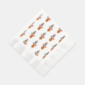 Kerstbal Kerstklokjes Rendier Sneeuwvlokken Kerstm Servet (Hoek)