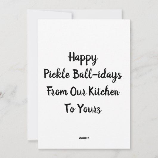 kerstbal kerstman feestdagenkaart (Achterkant)