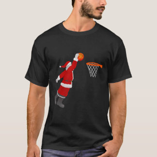 Kerstbal Kerstmis kerstbal Basketball Dunking T-shirt