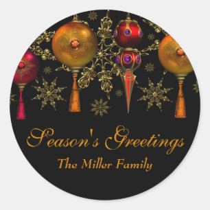Kerstbal Kerstmis Wensen Sticker