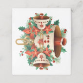 kerstbal klantenkaartje (Buitenkant ongevouwen)