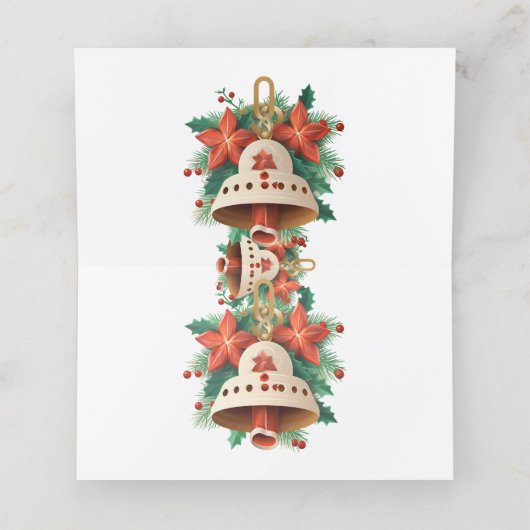 kerstbal klantenkaartje (Binnenkant ongevouwen)