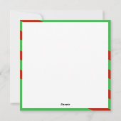 Kerstbal Kleurrijke gloeilampen Foto Feestdagenkaart (Achterkant)