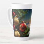 kerstbal latte mok (Linkerhoek)