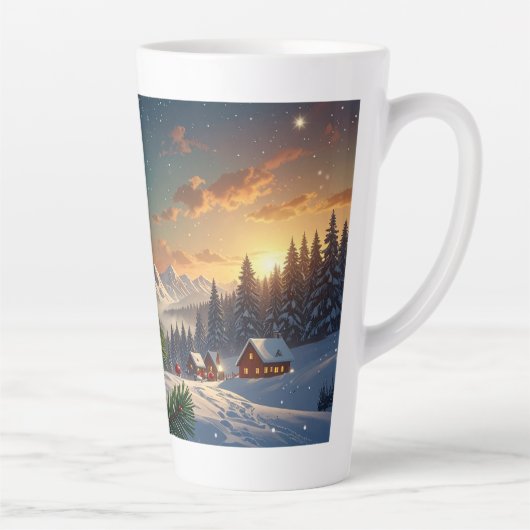 kerstbal latte mok (Rechts)